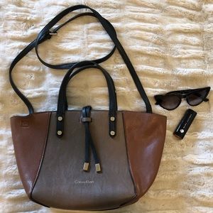 Calvin Klein | Tan Ombré Shoulder Bag